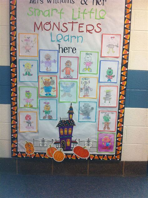 Monster Halloween Bulletin Board School Elementary