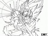 Coloring Goku Saiyan Super Pages Dragon Ball Kids sketch template