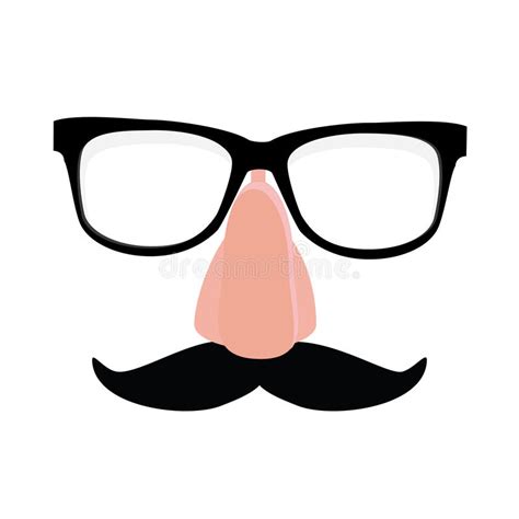 Disguise Glasses Nose And Mustache Stock Illustration