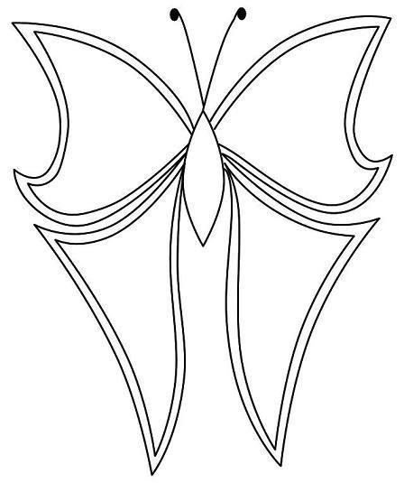 butterfly wings outline