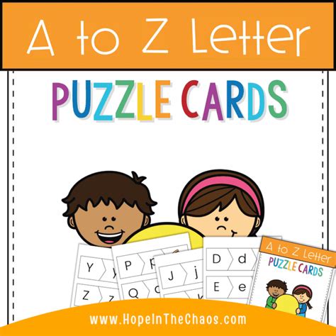 alphabet puzzle cards hope   chaos