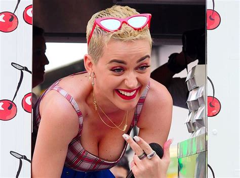 Katy Perry Caught Showing Deep Cleavage During New Song