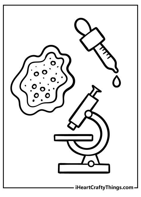 science experiment coloring page