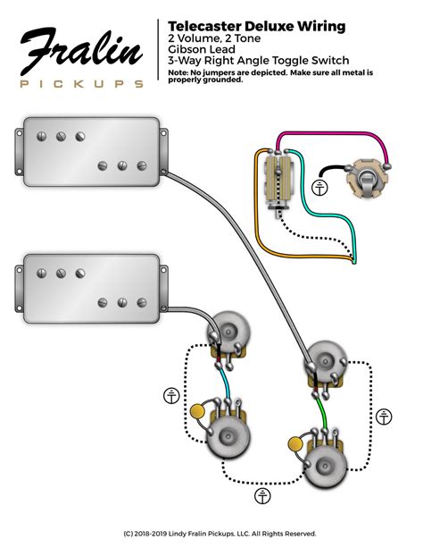 telecaster deluxe wiring diagram fralin pickups