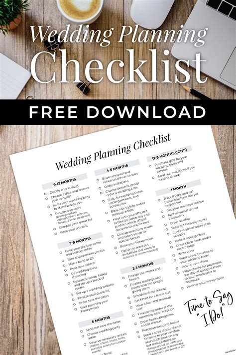 wedding planning printable