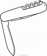 Knife Coloring Pages Template sketch template