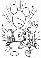 Mickey Mouse Clubhouse Coloring Pages House Colouring Printable Front Color Sheets His Disney Jungle Birthday Kidsplaycolor Print Getdrawings Getcolorings Puppy sketch template