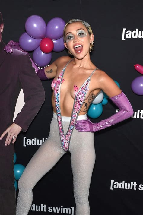 Miley Cyrus Topless Wearing Butterfly Pasties And Pantyhose While