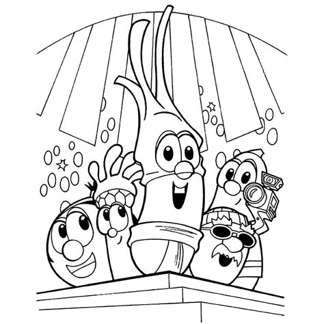 veggietales coloring pages books    printable