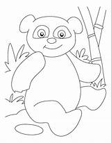 Giant Panda Coloring Getcolorings sketch template