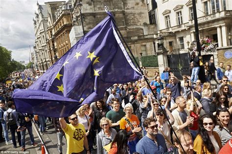 brexit protests see thousands take to the streets of