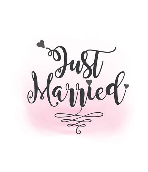 Just Married Just Married Svg Clipart Hochzeit Annuncment Etsy