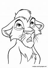 Coloring Pages Lion King Kovu Kiara Scar Young Zira Tattoo Library Clipart Print Comments sketch template