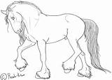 Coloring Pages Horse Draft Lineart Stallion Shire Rosela Horses Drawing Sketch Deviantart Head Drawings Printable Clydesdale Color Print Mona Lisa sketch template
