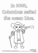 Columbus 1492 sketch template