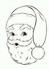 Coloring Santa Christmas Pages Printable Children Year Retro Activities Face Old Colouring Boys Fairy Olds Kids Claus Beard Sheets Cliparts sketch template