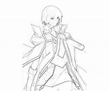 Jin Kisaragi Coloring Pages sketch template