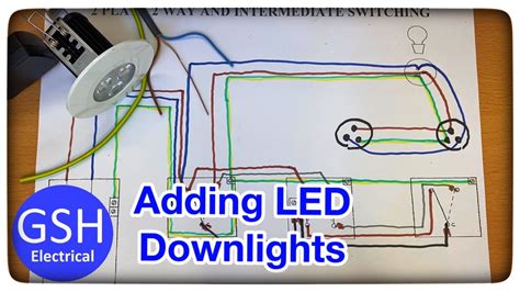 wiring diagram  plate method   add multiple  led downlights spotlights