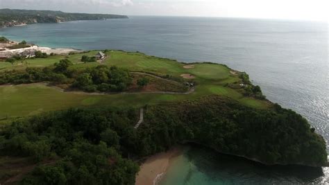shooting flying drone luxury resort  stock footage video  royalty