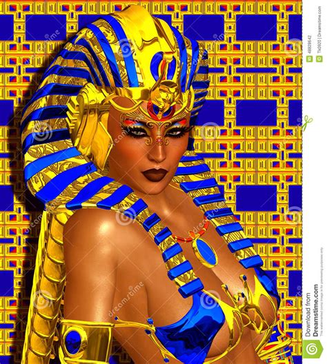 La Fantasia Digitale Di Arte Di Cleopatra Ha Messo Su Un