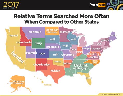 See Your State S Most Popular Search Term On Pornhub