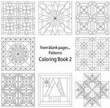Coloring Pages Quilt Blank Patterns Crazy Printable Templates Print Pattern Template Colouring Designs Book Quilting Block Adult Dover Choose Board sketch template