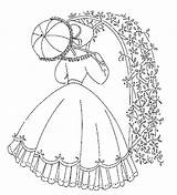 Embroidery Patterns Vintage Southern Pages Belle Girls Template Hand Applique Pattern Ribbon Transfers Folk Silk Coloring Quilt sketch template