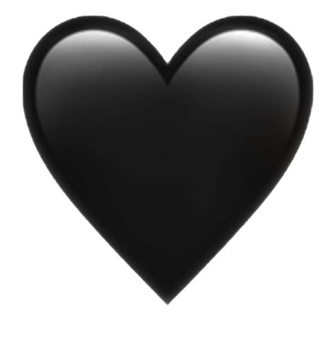 Wallpaper Black Heart Emoji