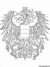 Austria Coloring Arms Coat Designlooter 750px 55kb sketch template