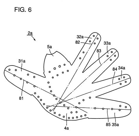patent  baseball glove  palm member therefor google patents