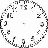 Clock Coloring Empty Middle Wecoloringpage sketch template