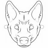 Dingo Maska Kolorowanki Kolorowanka Supercoloring Druku Animal Wombat Stew Maski Kategorii sketch template
