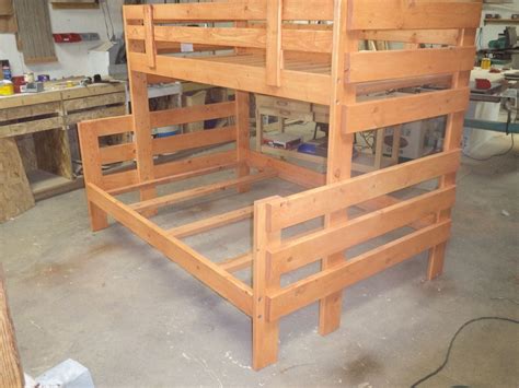 Custom Made Twin Over Full Bunk Bed By Cry N Crick Custom Woodworking