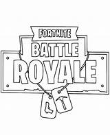 Fortnite Battle Royale Logo Coloring Print Printable Topcoloringpages sketch template