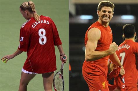 i m so sad tennis babe left crushed by steven gerrard s liverpool