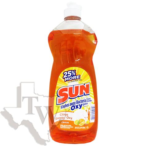 sun dish liquid citrus energy oxy oz detergents dishwashing home goods grocery texas
