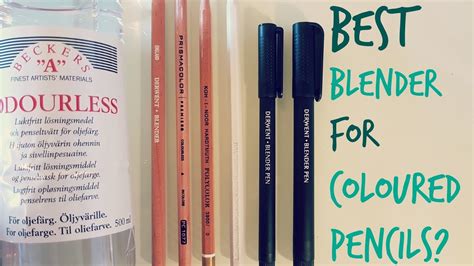 coloured pencil blender review comparison youtube
