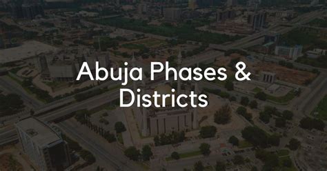 districts  abuja explore abuja