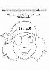 Piratas Pirate Antifaz Caretas Pirates Antifaces Masque Masker Pirata Female Mascaras Niños Mascara Piraten Distintivos Foami sketch template