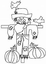 Coloring Thanksgiving Pages Printable Kids Fall Sheets Scarecrow Harvest Color Print Disney Happy Scarecrows Colouring Preschool Box Leaves Activities Tags sketch template