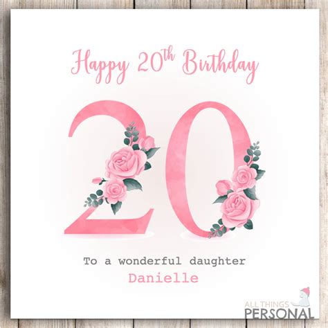 personalised  birthday card  daughter granddaughter etsy