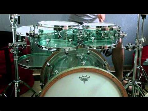 acrylic drums soundcheck youtube
