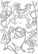 Coloring Pages Simba Nala Lion King Popular sketch template