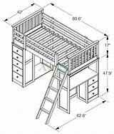 Bunk Loft Bed Beds Kids Desk Drawing Storage 3d Xiorex Huckleberry Getdrawings Night sketch template