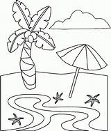 Coloring Beach Pages Printable Popular Coloringhome sketch template