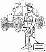 Soldier War Ww1 General Colouring Getdrawings Revolutionary Soldiers sketch template