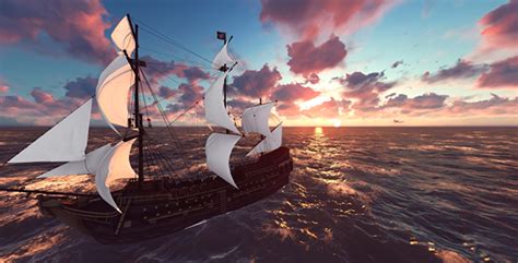 Sailing Ship Sailing In Rough Seas By Animix Videohive