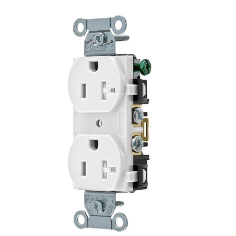hubbell white commercial tamper resistant receptacle outlet  brwhitr  ebay