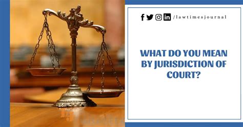 jurisdiction  court law times journal
