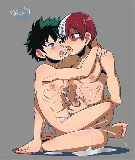 Rule 34 Izuku Midoriya Malumomega My Hero Academia Shouto Todoroki